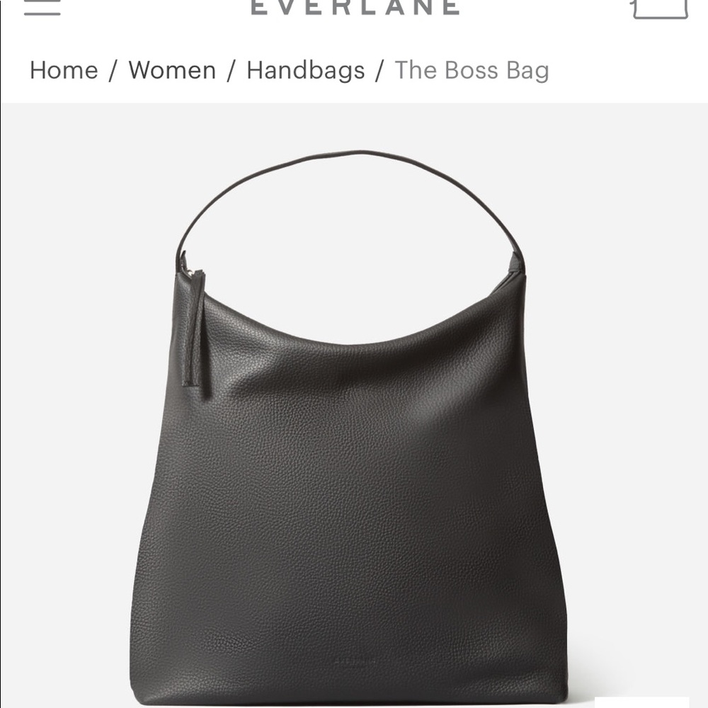 Everlane Boss Bag, never worn, black